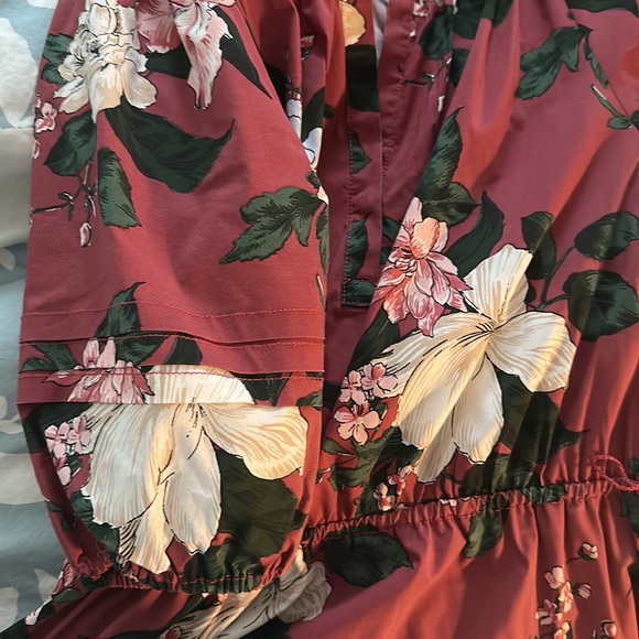 Banana Republic Floral Midi Dress Sz M - Picture 3 of 3